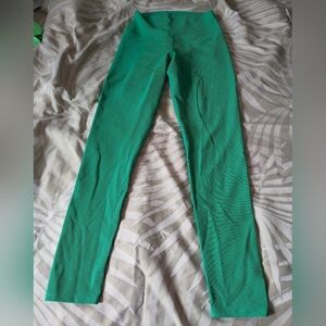 Beach Riot Ayla Jelly Bean Green Leggings, Size Medium